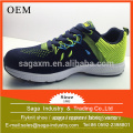 Fashion running sport shoes man upper for sport shoe running with flyknit material